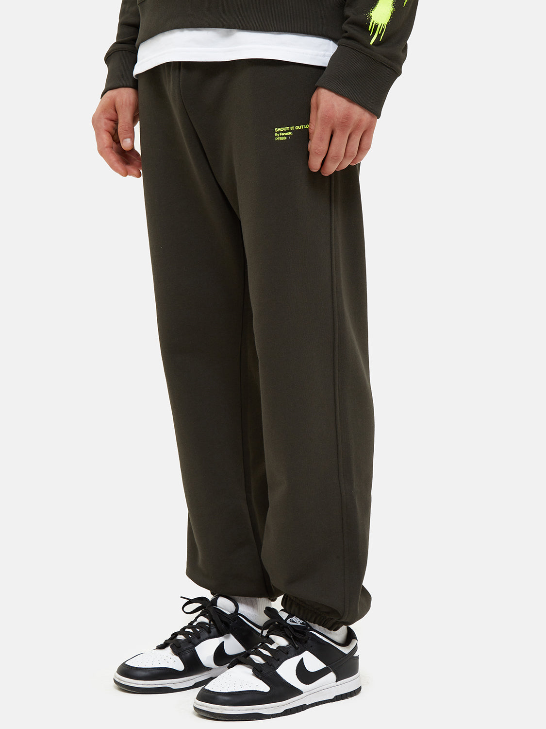 JOGGER MILITARY GREEN/ LIME